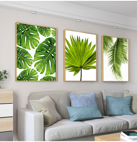 Green Plant Canvas Painting | Plane Canvas Painting | Globaldealdirect