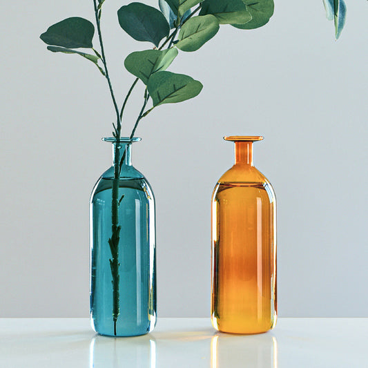 Stained Glass Vase Desktop Ornament Home Decor