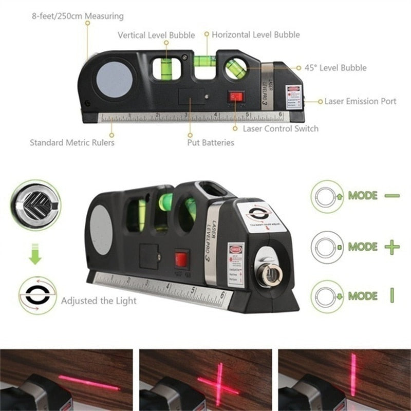 Laser Level Pro 3 | Laser Level Ruler | Globaldealdirect