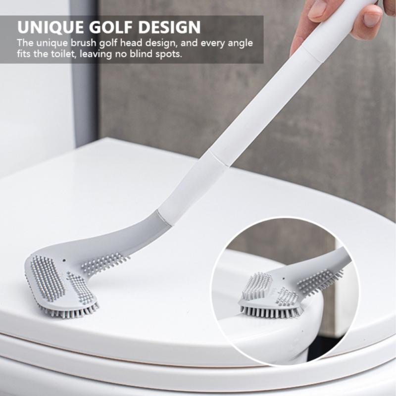 Silicone Toilet Brush | Handled Toilet Brush | Globaldealdirect