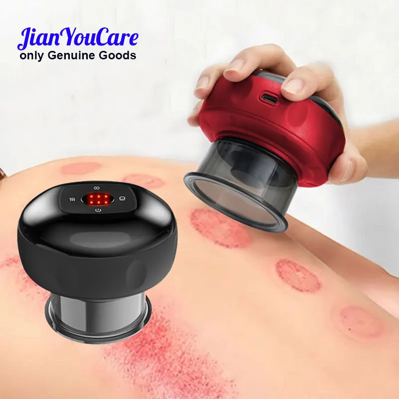 Electric Vacuum Cupping Therapy Body Scraping Massage Relieve Professional Suction Cups